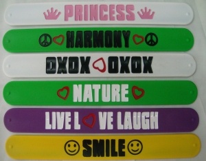 Fashionable Silicone Slap Wristband